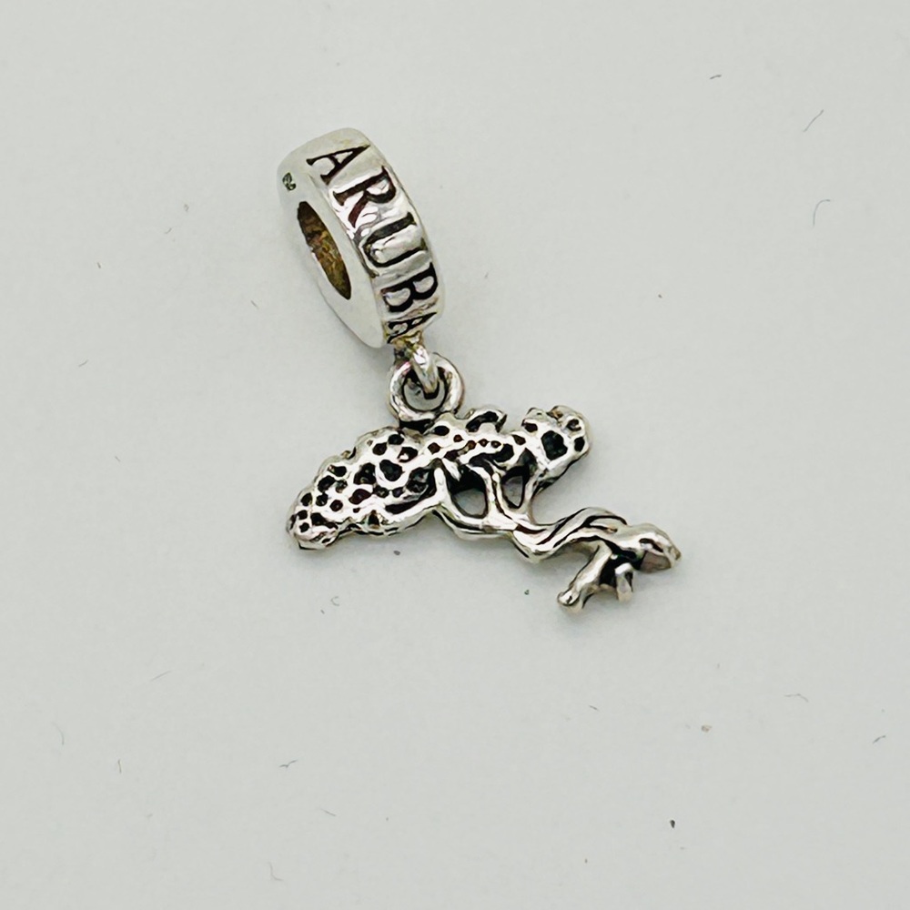 Aruba Bonsai Tree Dangle Charm; fits Pandora Moments Bracelets and Chains
